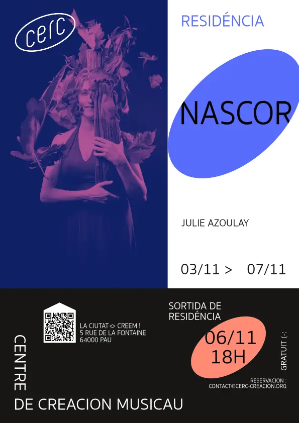 Affiche sortie de résidence Julie Azoulay - CERC